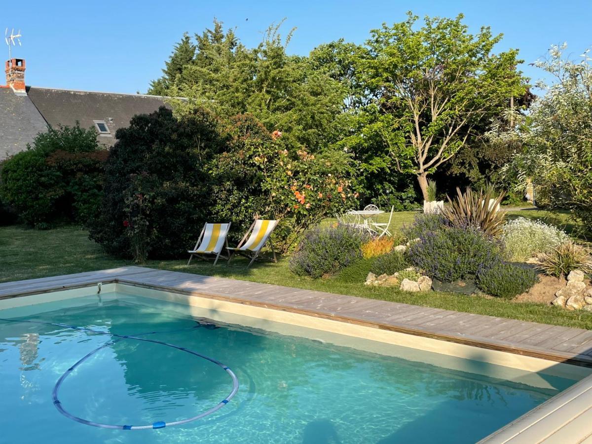 Chambres D Hotes Avec Piscine Et Spa La Foliere Saumur Villebernier Bagian luar foto