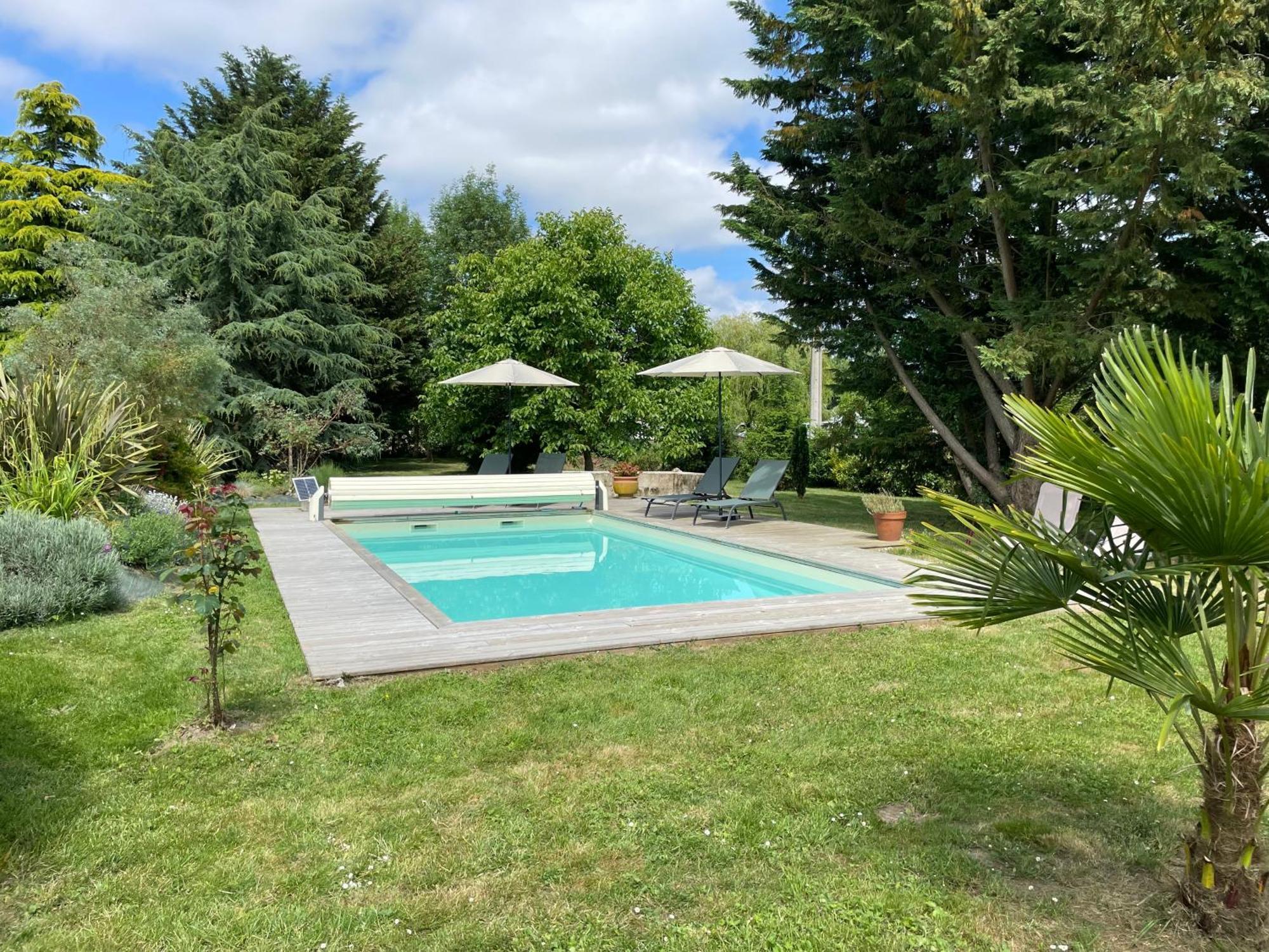 Chambres D Hotes Avec Piscine Et Spa La Foliere Saumur Villebernier Bagian luar foto